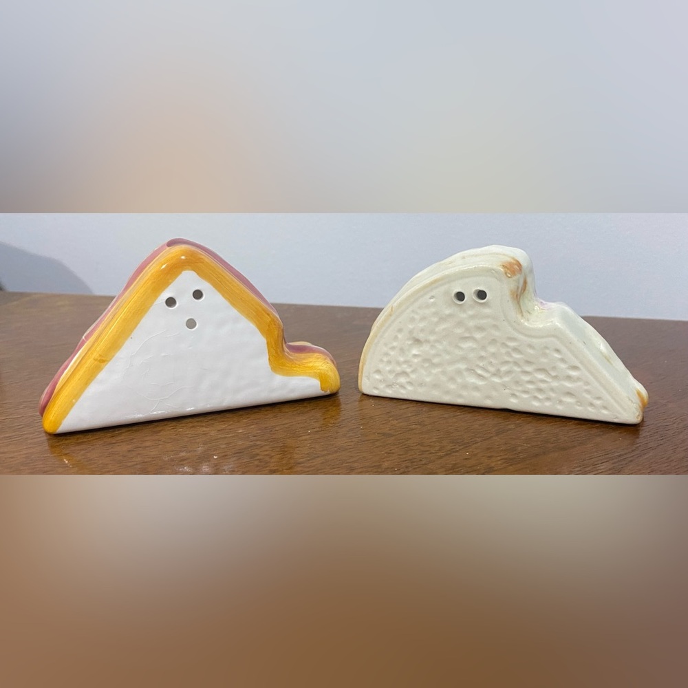 Vintage Sandwich Salt and Pepper Shakers